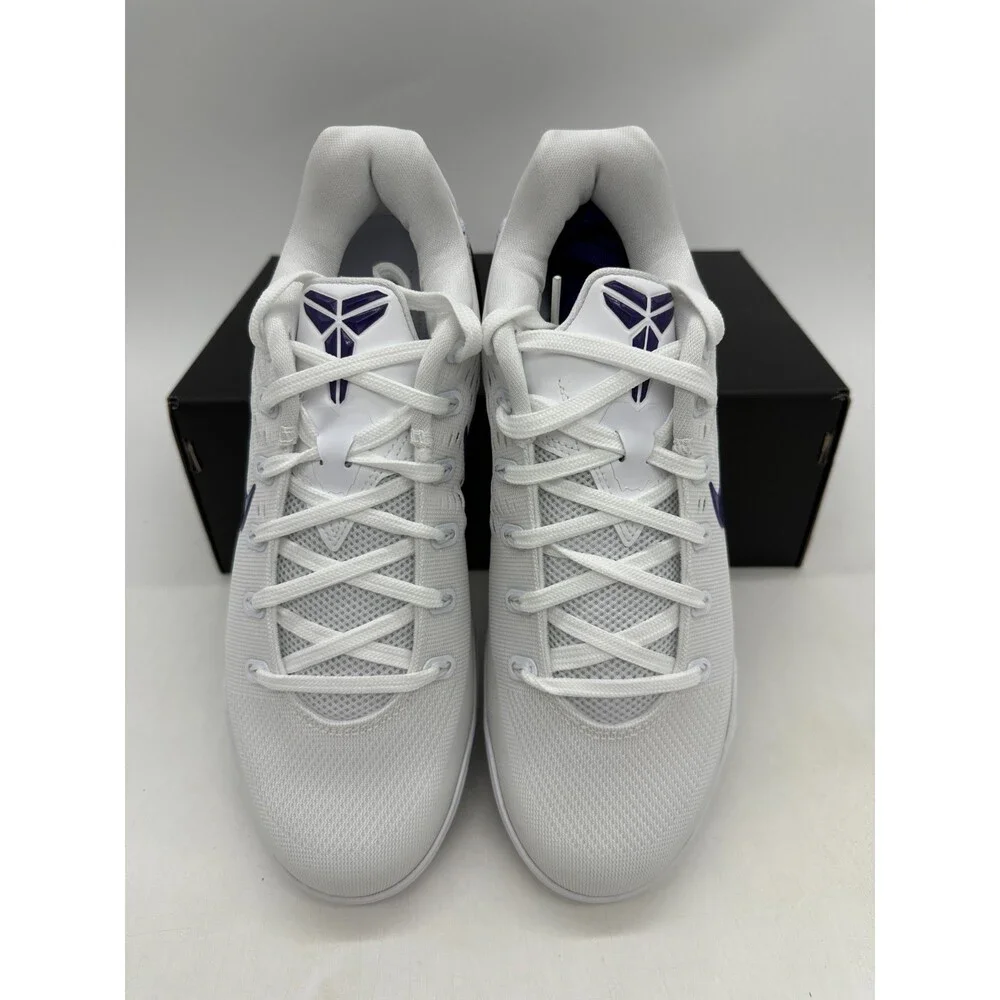 Nike Kobe 9 IX Elite Low Men's Size 10 White Purple Basketball Shoes IH1401 100
